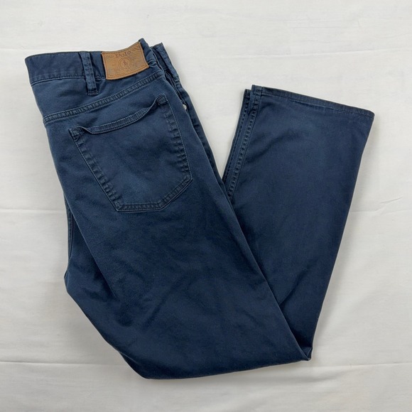 Polo Ralph Lauren Other - Polo Ralph Lauren Varick Slim Straight Mens Navy Blue Stretch Pants 36/30